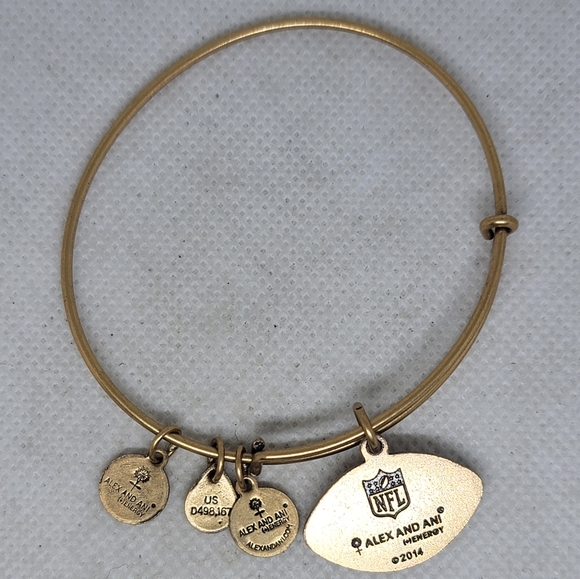 Alex and Ani NEW ENGLAND PATRIOTS NFL Bracelet Rafaelian GOLD - Picture 3 of 5